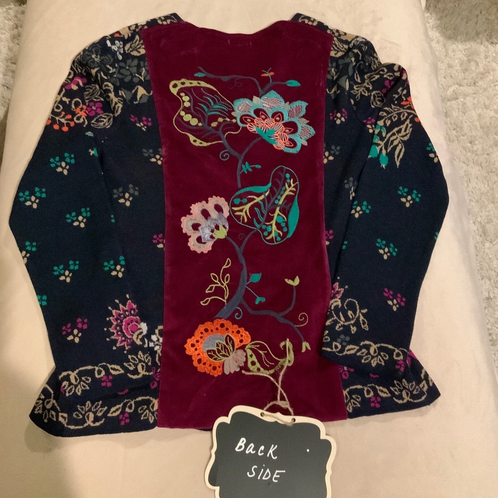 Ivko Sundance 40 Embroidered Jacket Women’s Scandi Cottagecore Officecore - Picture 3 of 9